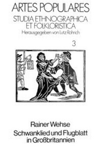 Abbildung von: Schwanklied und Flugblatt in Grossbritannien - Peter Lang Verlag