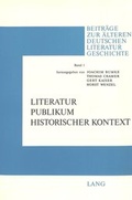 Cover: Literatur - Publikum - Historischer Kontext - Peter Lang Verlag