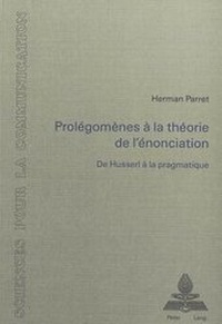 Abbildung von: Prolégomènes à la théorie de l'énonciation - Peter Lang Verlag