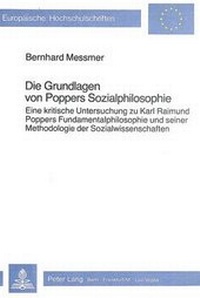 Abbildung von: Die Grundlagen von Poppers Sozialphilosophie - Peter Lang Verlag