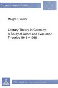 Abbildung von: Literary Theory in Germany - Peter Lang Verlag