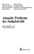 Bild: Aktuelle Probleme der Subjektivit&auml;t - Peter Lang Verlag