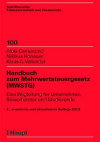 Abbildung von: Handbuch zum Mehrwertsteuergesetz - Haupt Verlag