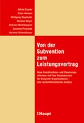 Cover: Von der Subvention zum Leistungsvertrag - Haupt Verlag