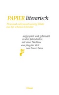 Cover: Papier literarisch - Haupt Verlag