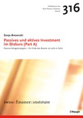 Cover: Passives und aktives Investment im Diskurs (Part A) - Haupt Verlag