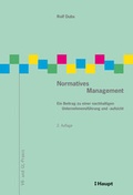 Cover: Normatives Mangement - Haupt Verlag