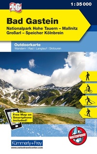 Abbildung von: Kümmerly+Frey Outdoorkarte Österreich 16 Bad Gastein 1:35.000 - Hallwag Kümmerly+Frey