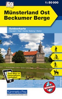 Abbildung von: Münsterland Ost - Beckumer Berge Nr. 59 Outdoorkarte Deutschland 1:50 000 - Kümmerly+Frey