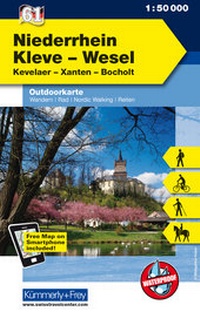 Abbildung von: Niederrhein, Kleve-Wesel, Kevelaer, Xanten - Bocholt - Kümmerly+Frey