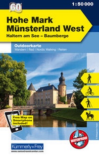Abbildung von: Hohe Mark, Münsterland West, Nr. 60 Outdoorkarte Deutschland 1:50 000 - Kümmerly+Frey