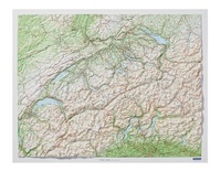 Abbildung von: Kümmerly+Frey Relief Karte Schweiz ohne Rahmen 1:500.000 - Hallwag Kümmerly+Frey
