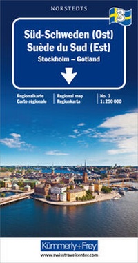 Abbildung von: Süd-Schweden (Ost) Nr. 03 Regionalkarte Schweden 1:250 000 - Kümmerly+Frey