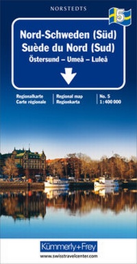 Abbildung von: Nord-Schweden (Süd) Nr. 05 Regionalkarte Schweden 1:400 000 - Kümmerly+Frey