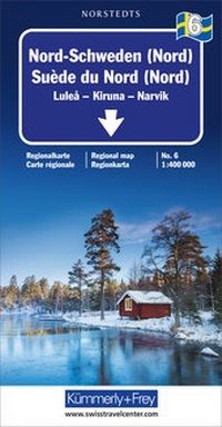 Abbildung von: Nord-Schweden (Nord) Nr. 06 Regionalkarte Schweden 1:400 000 - Kümmerly+Frey