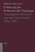 Cover: Erfahrung als Kriterium der Theologie - Theologischer Verlag Z&uuml;rich