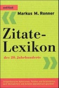 Bild: Zitate-Lexikon des 20. Jahrhunderts - Orell F&uuml;ssli Verlag
