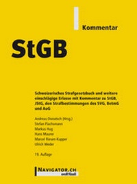Abbildung von: StGB Kommentar - Orell Füssli