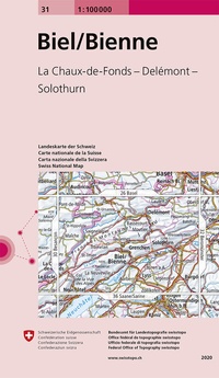 Abbildung von: 31 Biel/Bienne - swisstopo