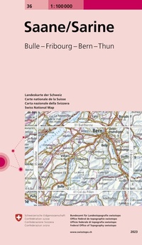Abbildung von: 36 Saane/Sarine - swisstopo