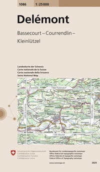 Abbildung von: 1086 Delémont - swisstopo