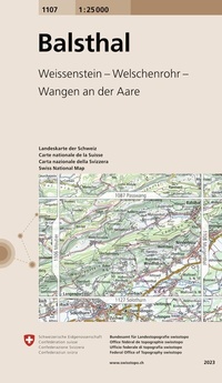 Abbildung von: 1107 Balsthal - swisstopo