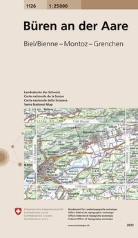 Abbildung von: 1126 Büren an der Aare - swisstopo