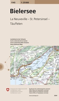 Abbildung von: 1145 Bielersee - swisstopo