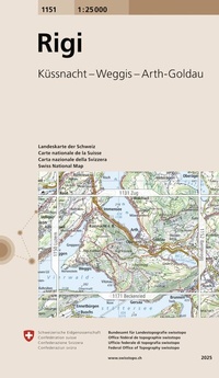 Abbildung von: 1151 Rigi - swisstopo