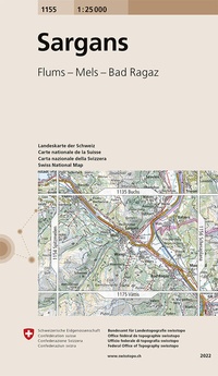 Abbildung von: 1155 Sargans - swisstopo