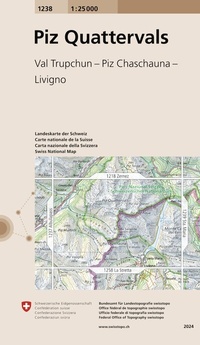 Abbildung von: 1238 Piz Quattervals - swisstopo