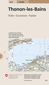 Abbildung von: 1262 Thonen-les-Bains - swisstopo
