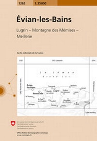 Abbildung von: 1263 Évian-les-Bains - swisstopo