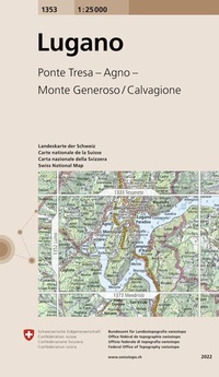 Abbildung von: 1353 Lugano - swisstopo