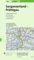 Cover: 5012 Sarganserland - Pr&auml;ttigau - swisstopo