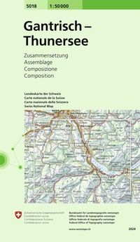 Abbildung von: 5018 Gantrisch - Thunersee - swisstopo