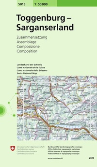 Abbildung von: 5015 Toggenburg - Sarganserland - swisstopo