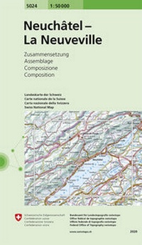 Abbildung von: 5024 Neuchâtel - La Neuveville - swisstopo