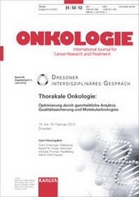 Abbildung von: Thorakale Onkologie - Optimierung durch ganzheitliche Ansätze, Qualitätssicherung und Molekularbiologie - S. Karger