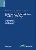 Cover: Maternal and Child Nutrition: The First 1,000 Days - S. Karger