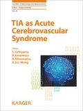 Cover: TIA as Acute Cerebrovascular Syndrome - S. Karger