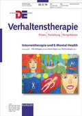 Cover: Internetbasierte Psychotherapie - Karger, S