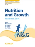 Cover: Nutrition and Growth - S. Karger