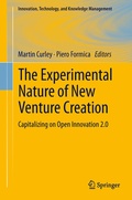 Cover: The Experimental Nature of New Venture Creation - Springer