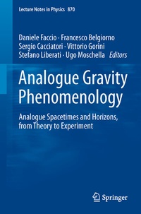 Abbildung von: Analogue Gravity Phenomenology - Springer