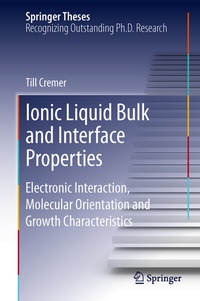 Abbildung von: Ionic Liquid Bulk and Interface Properties - Springer