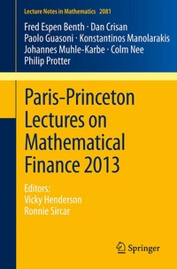 Enlarge image Cover: Paris-Princeton Lectures on Mathematical Finance 2013 - Springer