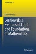 Cover: Lesniewski's Systems of Logic and Foundations of Mathematics - Springer