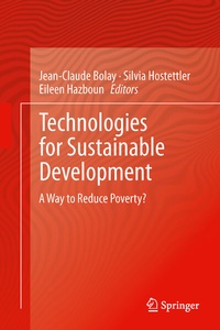 Enlarge image Cover: Technologies for Sustainable Development - Springer