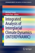 Cover: Integrated Analysis of Interglacial Climate Dynamics (INTERDYNAMIC) - Springer